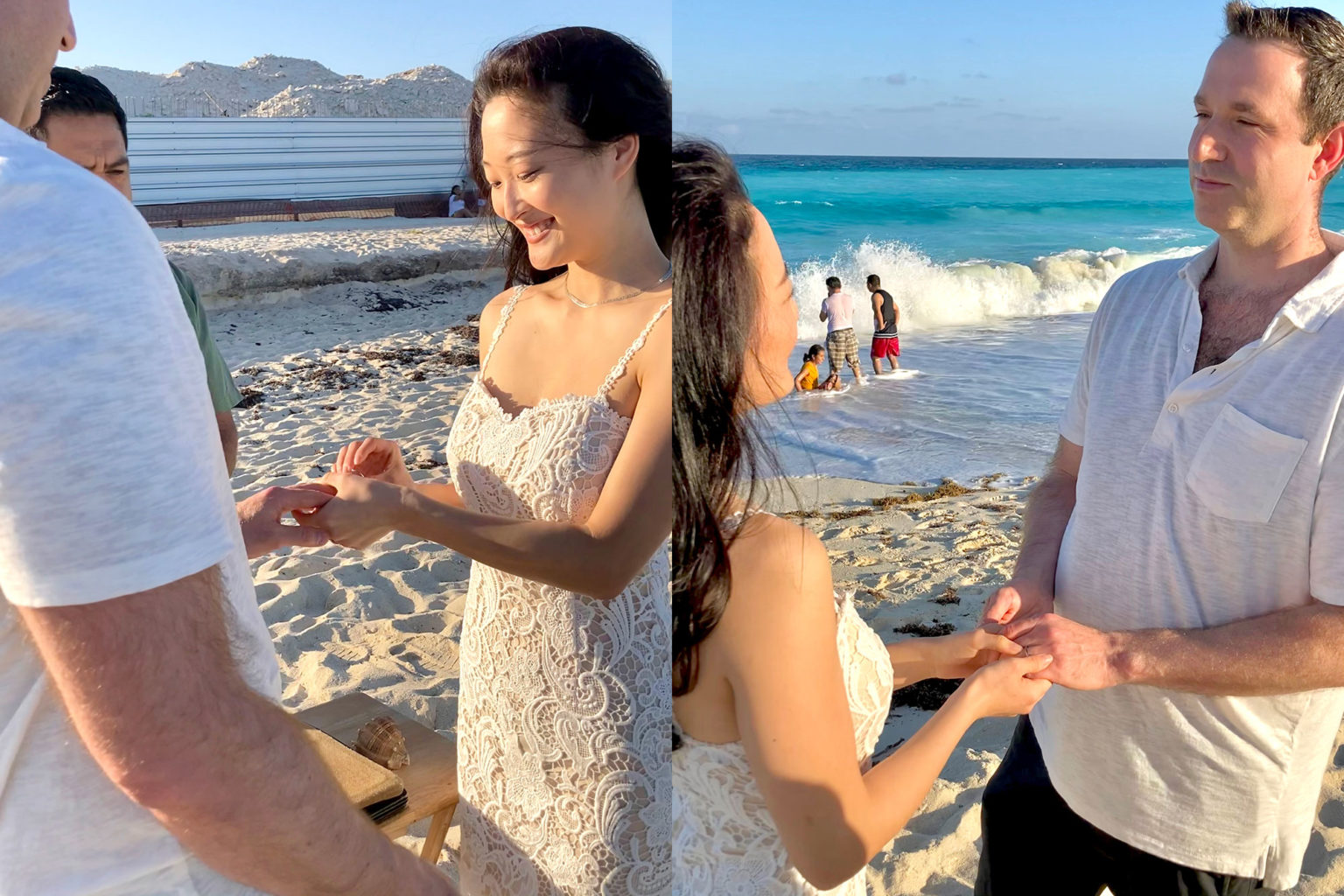 Wedding day moment