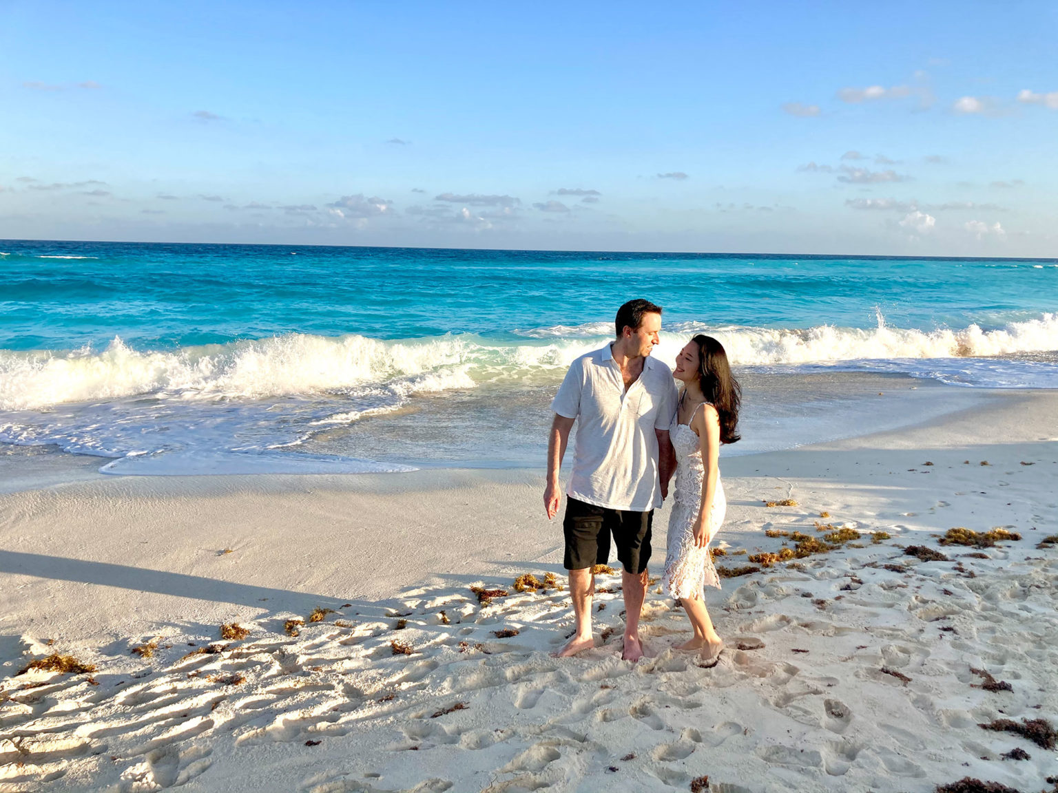 The couple on the shoreline